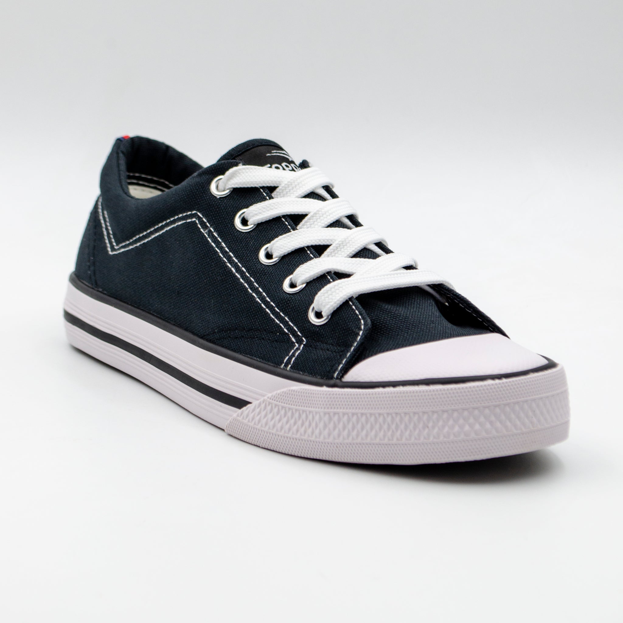 Topper Zapatilla lona derby color Negro y Blanco – Zapateria Las BBB