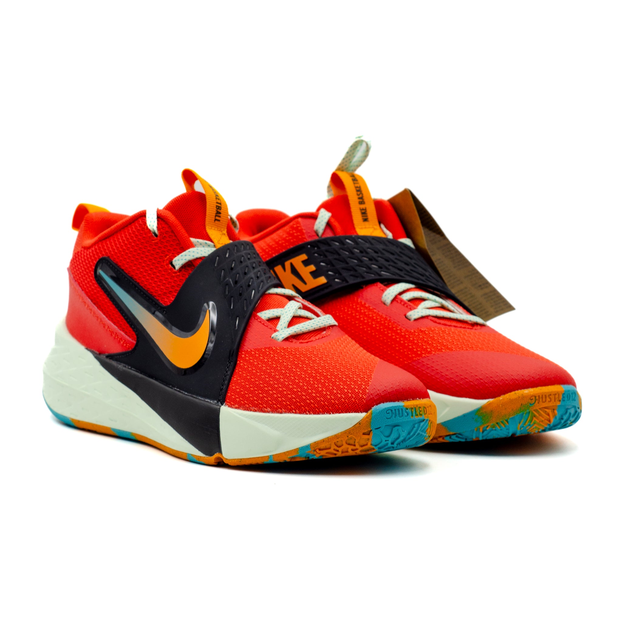 Nike Team Hustle D12 Naranja negro – Zapateria Las 3 BBB