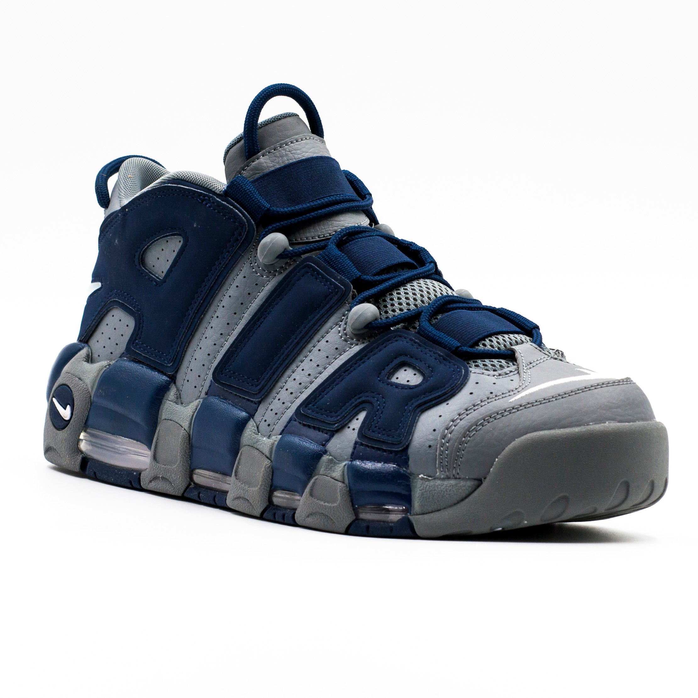 Nike Air More Uptempo 96 color Gris con Blanco – Zapateria Las BBB