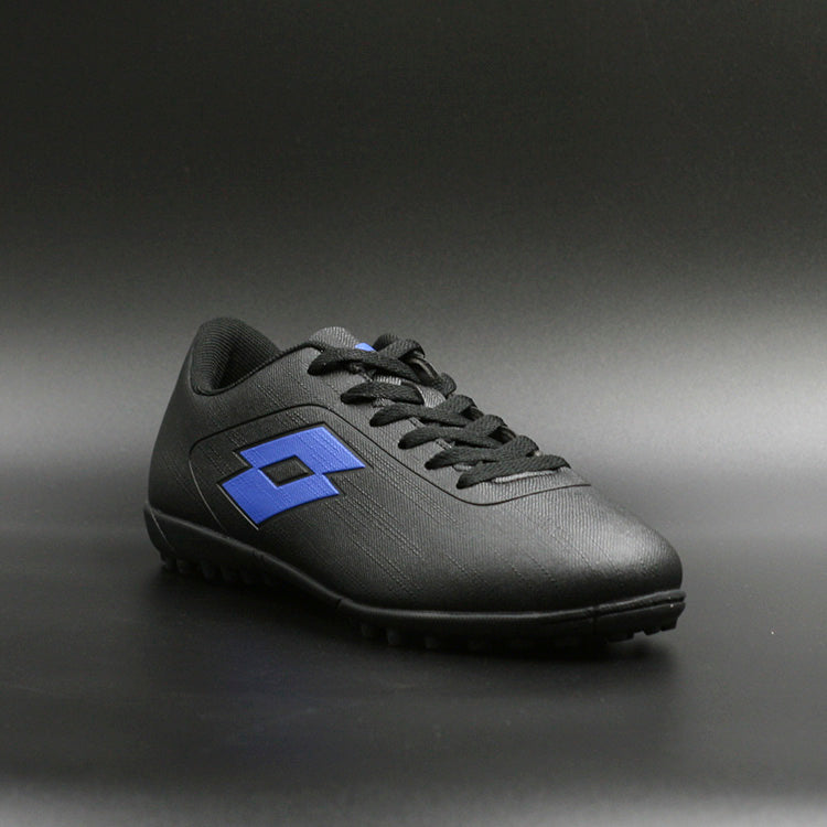 Lotto C/Cordón Baby TF Negro Azul Zapatillas Niño Fútbol
